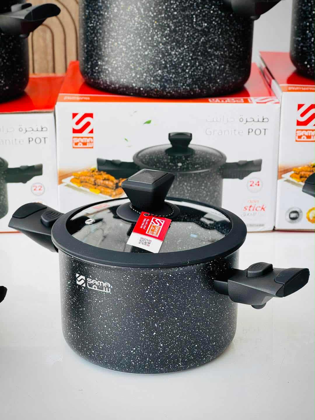 طنجرة جرانيت الحجم 18 cm